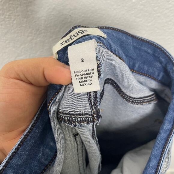 Refuge Womens Jeans Size 2 Denim Blue Distressed Skinny Leg Medium Wash Jeans - Picture 5 of 10